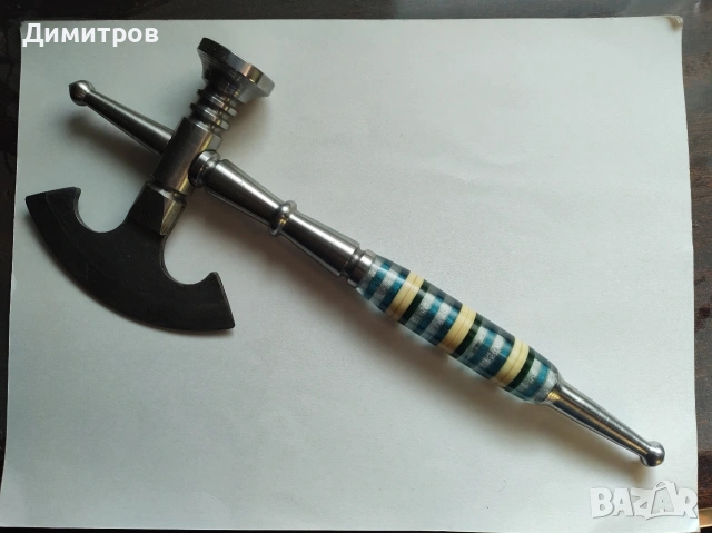 Масивна брадва ръчна изработка колекционерска , снимка 2 - Антикварни и старинни предмети - 53129659