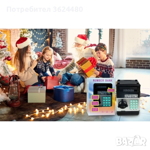 Електронна касичка за деца, Черна 4353, снимка 4 - Други стоки за дома - 52564963