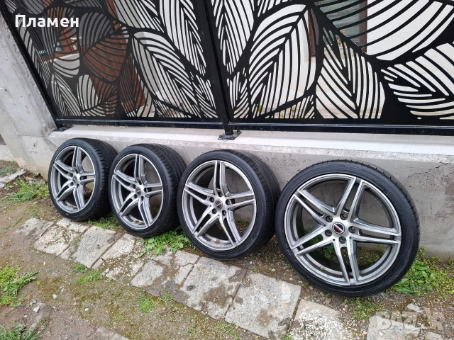 Джанти Borbet 5x112 18 цола ЕТ40 Офсет72 с летни гуми 225/40 R18, снимка 3 - Гуми и джанти - 54051642