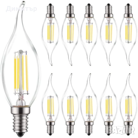 Led лампа с форма на свещ, тип C35L, с мощност 12W,  и 8W