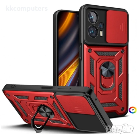 Xiaomi Poco X4 GT 5G / Redmi Note 11T Pro+ 5G / Redmi Note 11T Pro 5G Удароустойчив Ring Holder Калъ, снимка 2 - Калъфи, кейсове - 53186014
