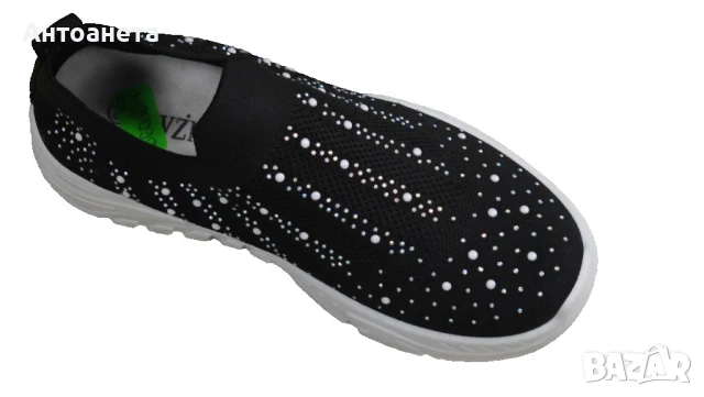 Леки дамски ластъчни мрежести маратонки без връзки, снимка 1