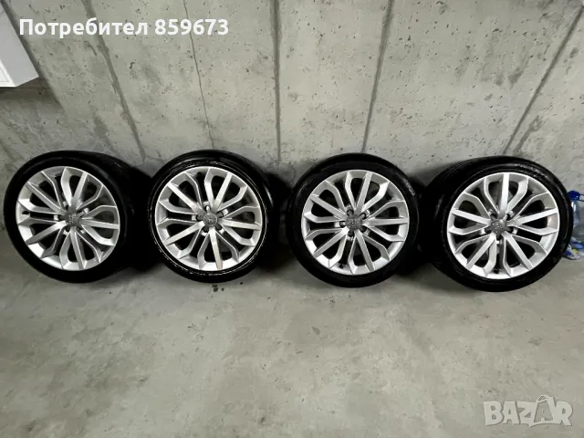 Джанти за Audi A6 - 4бр. с летни гуми Pirelli 255/40, снимка 1 - Гуми и джанти - 48733242