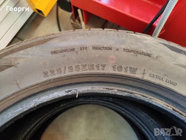 2бр. летни гуми 225/55/17 Tristar, снимка 3 - Гуми и джанти - 52246565
