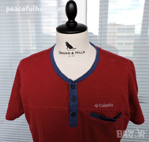 Columbia - мъжка  памучна тениска за планина и туризъм  размер XL slim fit , снимка 2 - Тениски - 45270065
