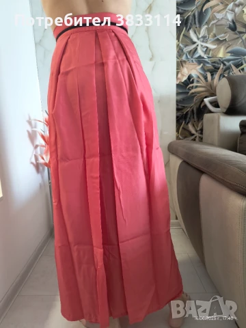 Дълга пола с широк колан - нова, снимка 3 - Поли - 46329953