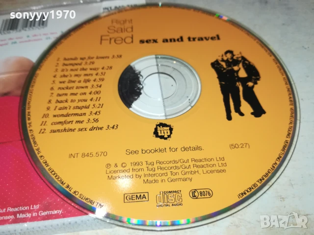RIGHT SAID FRED CD-MADE IN GERMANY 0907251639, снимка 12 - CD дискове - 50964317