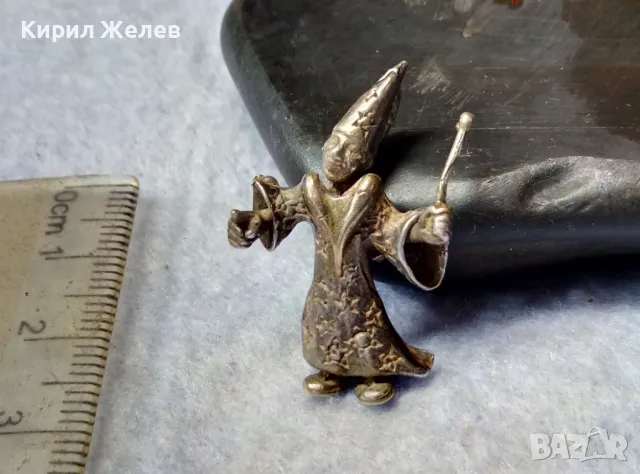 АРТ ПЕНДАНТ СРЕБЪРНА ФИГУРКА ЗВЕЗДОБРОЕЦ ВЪЛШЕБНИК СРЕБРО ВИСОКА ПРОБА АВТОРСКА РЪЧНА РАБОТА 49962, снимка 10 - Колиета, медальони, синджири - 50024351