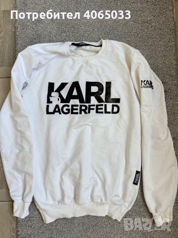 Оригинална блуза с дълъг ръкав Karl Lagerfeld
