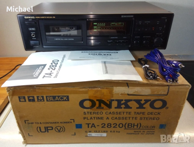Onkyo TA-2820 касетен дек пълен комплект продавам.