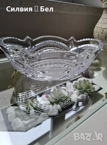 Ретро кристална купа , снимка 3 - Аксесоари за кухня - 50867456