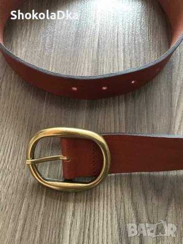 Колан Massimo Dutti естествена кожа, снимка 2 - Колани - 53429747