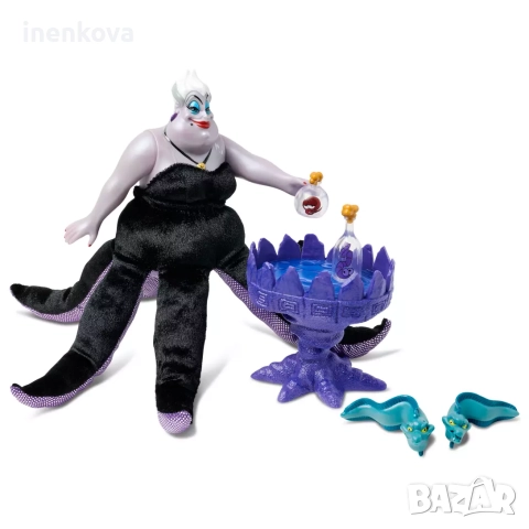 Оригинален комплект с кукли Дисни Ариел и цар Тритон, Урсула (Малката русалка), снимка 6 - Кукли - 50895248