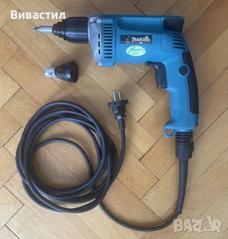 Електронен винтоверт Makita 6825R 570W 6000 об/м. Професионален винтоверт, за гипс картон,, снимка 3 - Винтоверти - 46820426