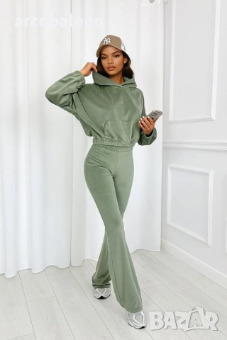 Дамски комплект от две части от кадифе Willow, 3цвята , снимка 7 - Комплекти - 52232530