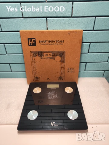 HomeFashion Bluetooth Везна – 19 Тела Данни, BMI, App за iOS/Android, снимка 1