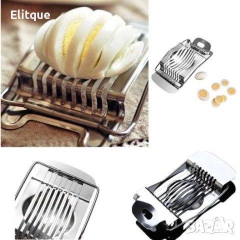 Уред за ръчно рязане на варени яйца от неръждаема стомана, снимка 8 - Други - 52903272