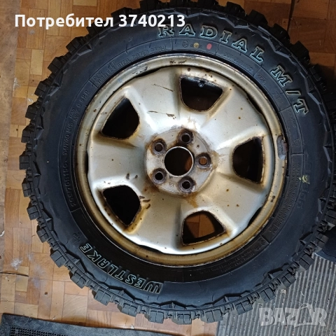 4 БР.ОФРОУД ГУМИ.ЧИСТО НОВИ, С ДЖАНТИТЕ.15 ЦОЛА., снимка 5 - Гуми и джанти - 52374854