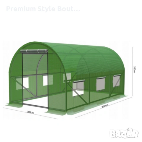 Здрава конструкция за оранжерия - поцинковани тръби и лесен монтаж, снимка 14 - Други стоки за дома - 53620591