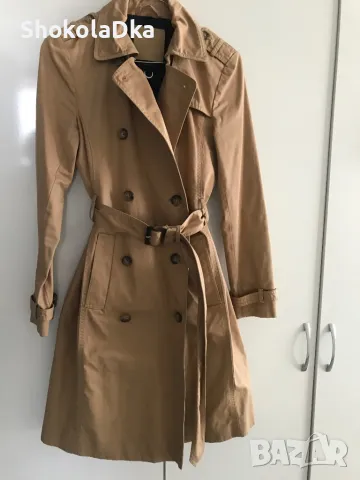 Тренч / шлифер Massimo Dutti XS, снимка 1 - Палта, манта - 49120493