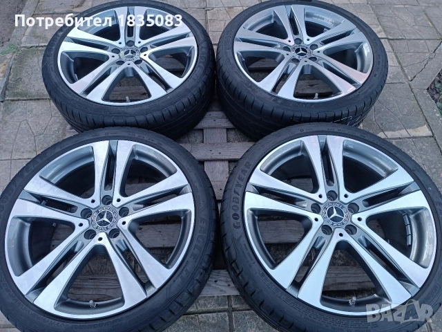 Джанти спорт пакет 19ки 5х112 Mercedes + летни гуми GoodYear, снимка 2 - Гуми и джанти - 52863394