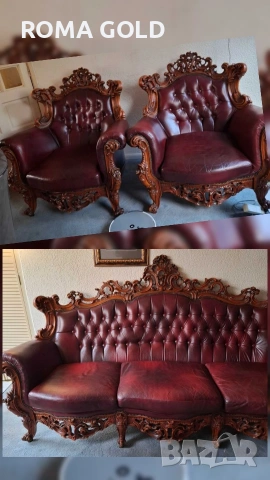 2 барокови холни гарнитури, снимка 2 - Дивани и мека мебел - 54278684
