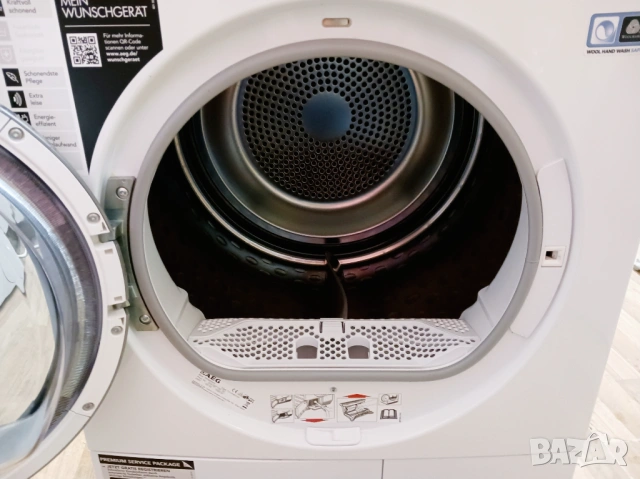 Кондензна сушилня с термопомпа  AEG  ABSOLUTE CARE SYSTEM - 8 кг, снимка 9 - Сушилни - 53799598