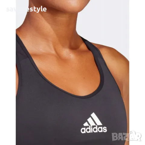 Дамско спортно бюстие ADIDAS PowerReact Training Medium Support Bra Black, снимка 3 - Корсети, бюстиета, топове - 47555821