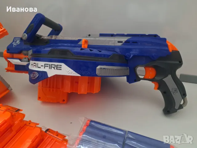 Бластер с батерии  : Nerf Gun N-Strike Elite Hail Fire, снимка 6 - Други - 49517743