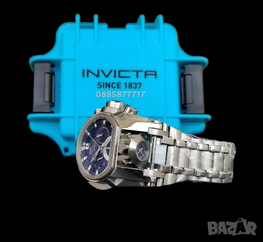 часовник INVICTA Bolt Zeus Silver 52 mm, НОВ , снимка 6 - Мъжки - 46881837