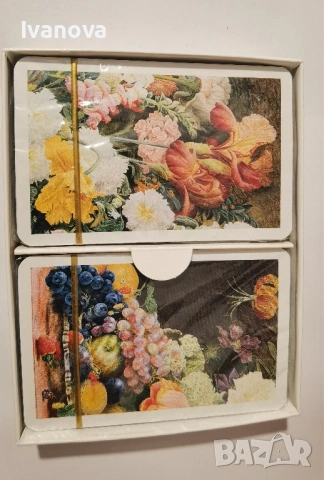 Комплект карти за белот, покер и др. Piatnik Bouquet