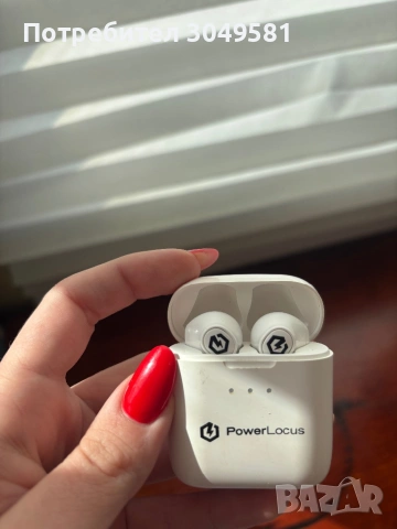 Безжични Слушалки PowerLocus PLX, True Wireless Earbuds, Touch Control, Микрофон, Бели, снимка 3 - Безжични слушалки - 53634102