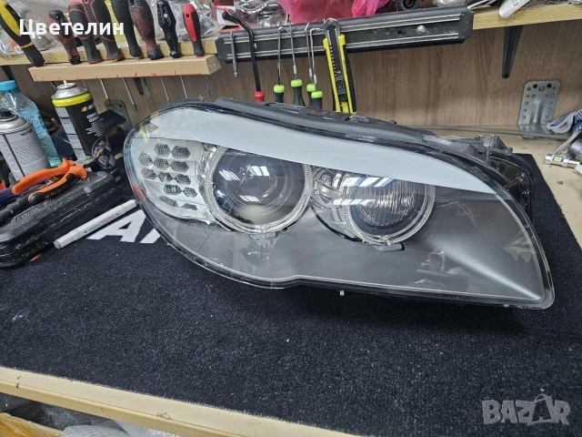 Десен фар BMW 5 F10 завиващ desen far бмв 5 ф10, снимка 2 - Части - 53213494