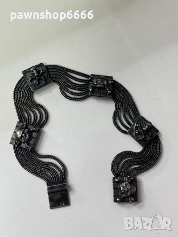 Сребърна гривна 925, снимка 6 - Гривни - 51454950