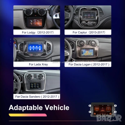 Мултимедия Android за Dacia, 7" Renault, Sandero, Duster, Logan, Dokker, навигация, Дачия, 2DIN, снимка 7 - Аксесоари и консумативи - 53772679