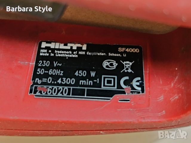 Винтоверт HILTI SF4000 450W, снимка 1 - Винтоверти - 46640802