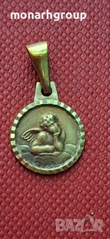 Златна висулка, снимка 2 - Колиета, медальони, синджири - 51886234