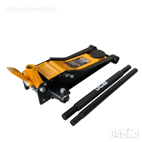 Нископрофилен крик крокодил 4 тона с две помпи и педал 75 - 505 мм JCB, снимка 2 - Други инструменти - 50156145