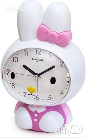 Детски часовник Hello Kitty с лампа и аларма, снимка 2 - Други - 46614538