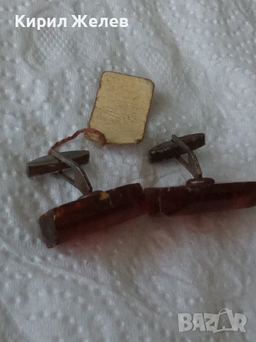 Ръкавели кехлибарени 53428, снимка 4 - Антикварни и старинни предмети - 53530746