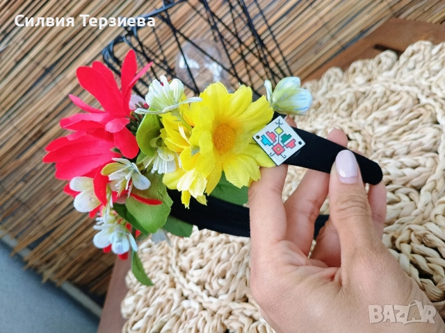 Етно диадема по поръчка , снимка 2 - Аксесоари за коса - 51624284