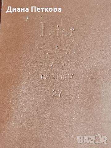 Dior дамски чехли естествена кожа , снимка 10 - Чехли - 45811391
