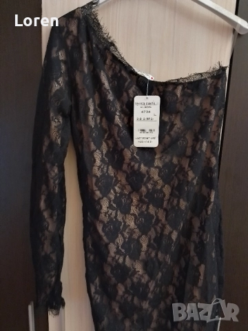 *Last Point life*Нова рокля подплатена с дантела без един ръкав, снимка 7 - Рокли - 52580380