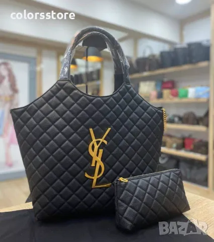 Черна чанта YSL-SG125t, снимка 1 - Чанти - 46928244