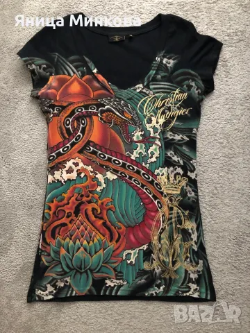 Дамска рокля Christian Audigier + Ed Hardy, снимка 1 - Рокли - 49153576