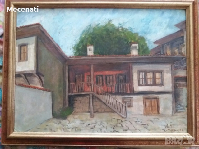 АСЕН ПОПОВ (1895-1976) масло/платно, снимка 6 - Картини - 53112447