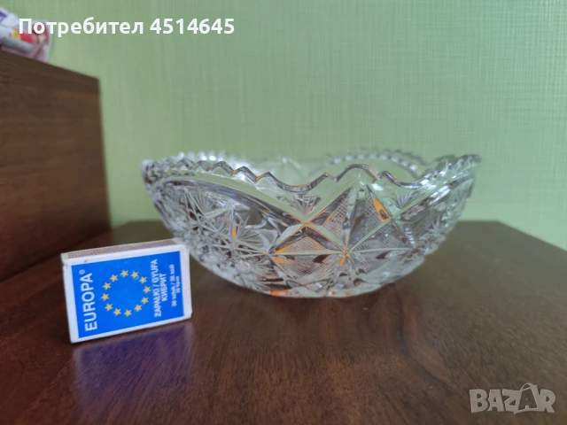 Кристална кръгла фруктиера 