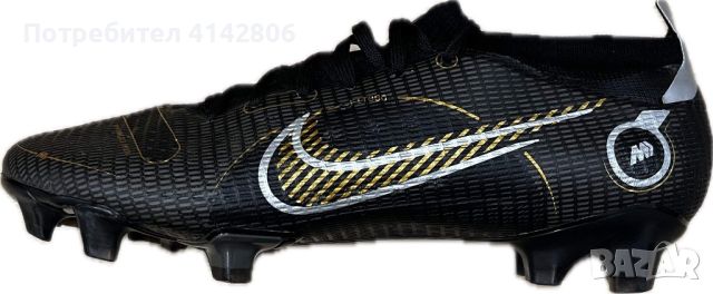 Nike Mercurial Vapor 14 Black/Gold - Професионални, снимка 2 - Футбол - 46372345