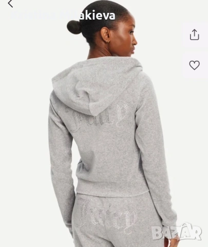 Сив плюшен сет  Juicy Couture, снимка 4 - Спортни екипи - 53913220