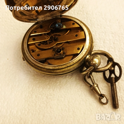 Старинен джобен часовник, снимка 5 - Антикварни и старинни предмети - 52993187